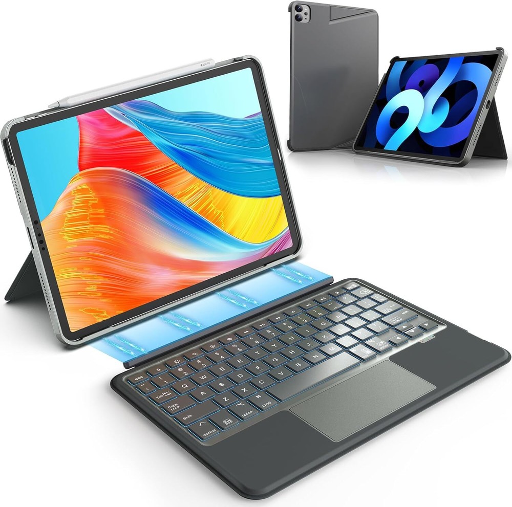 Keyboard Case for iPad -Air 11- inch 2024 & Pro 11 grey