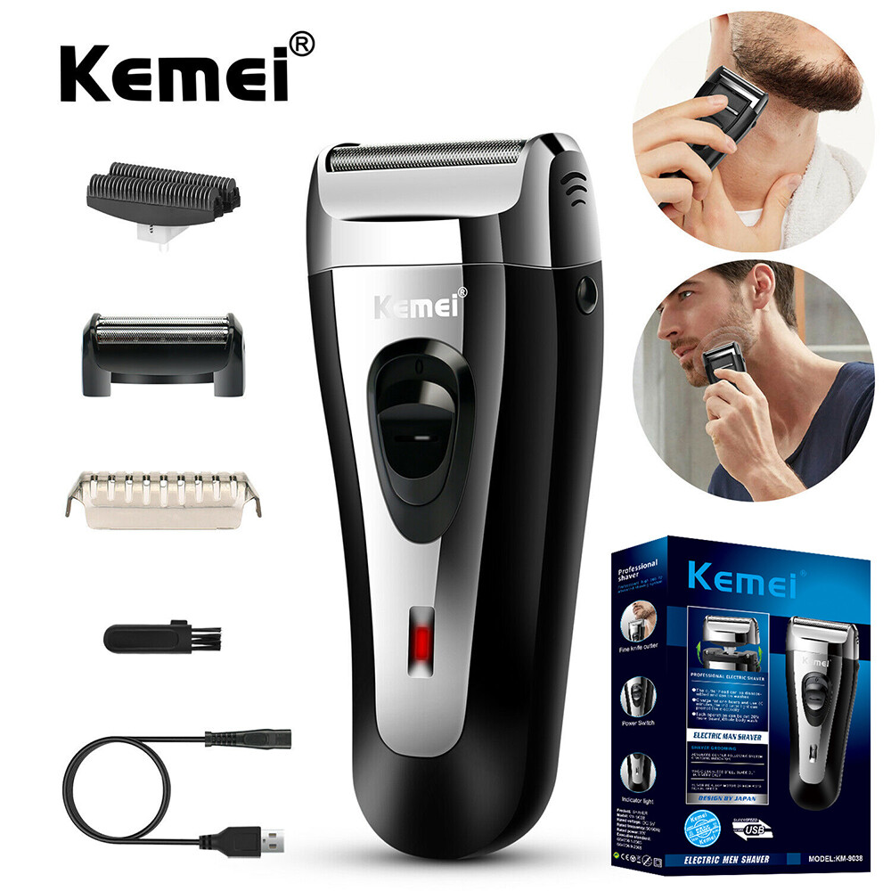 Men's USB Rechargeable Electric Shaver Trimmer for Beard and Hair