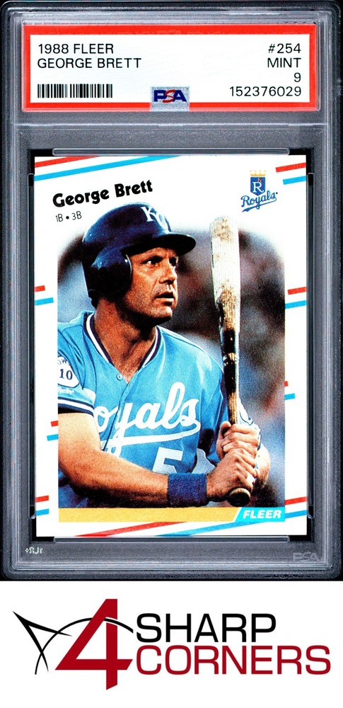 1988 Fleer #254 George Brett Royals Hof Psa 9Fulfilled by 4SC: eBay’s top consignment choice