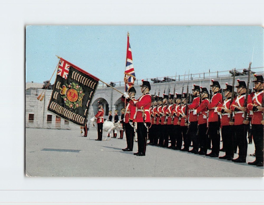 Postcard Regimental Colour of Guard Old Fort Henry Kingston Canada