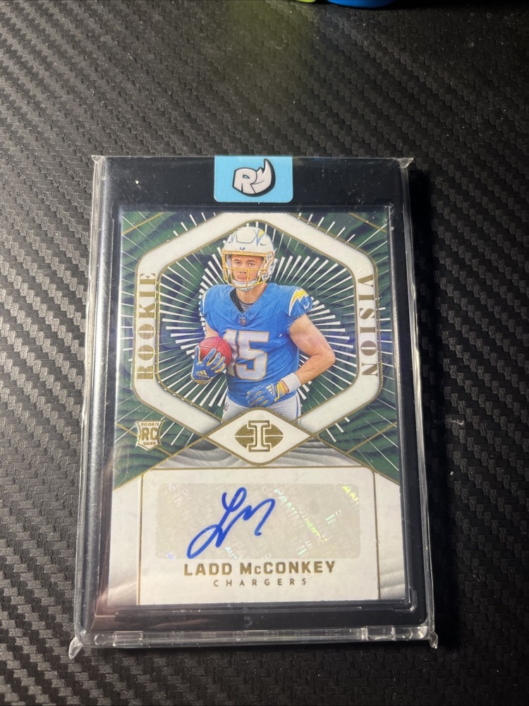 2024 Panini Illusions Rookie Vision Signatures Ladd McConkey #RVS-LMY  / 199