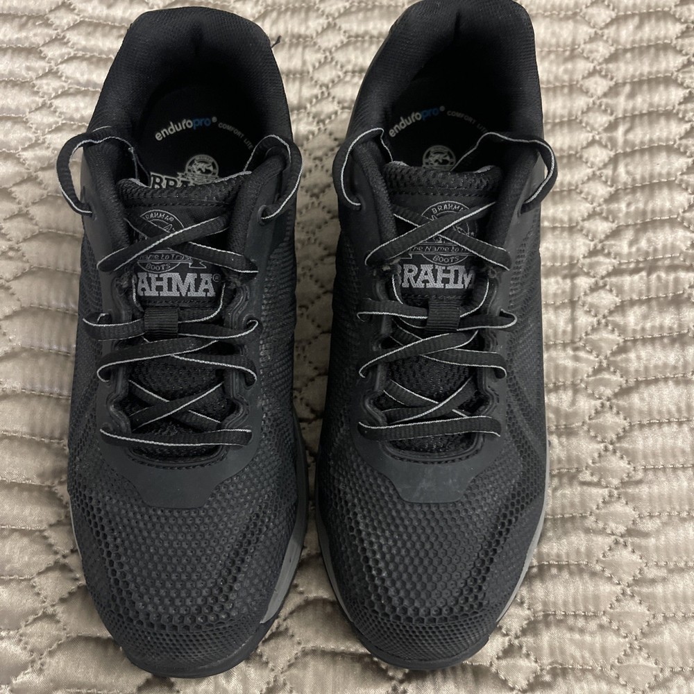Brahma Enduro Pro Men's Work Boots Black Steel Toe Size 7. Excellent Cond