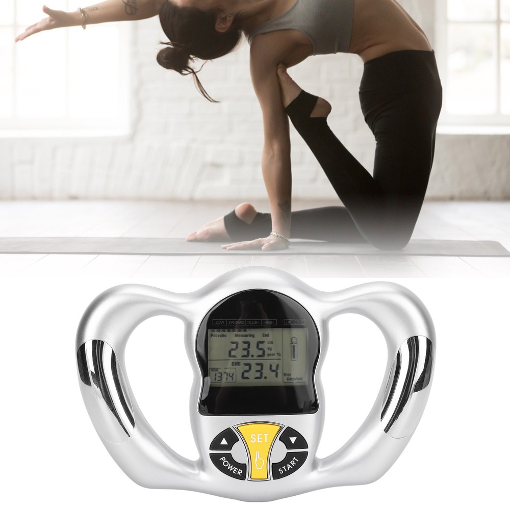 Portable Body Fat Monitor LCD Screen Handheld Body Fat Tester For Workout