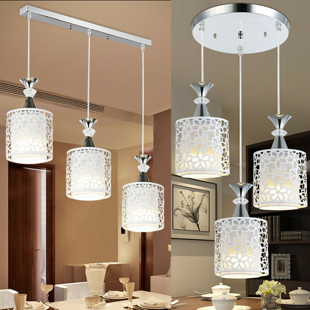 Modern 3-Head Chandelier Pendant Light for Dining Room Ceiling