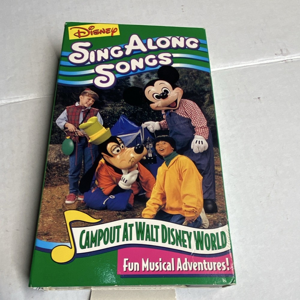 Disney Sing Along Songs Campout at Walt Disney World VHS NTSC Sing-Along 1994