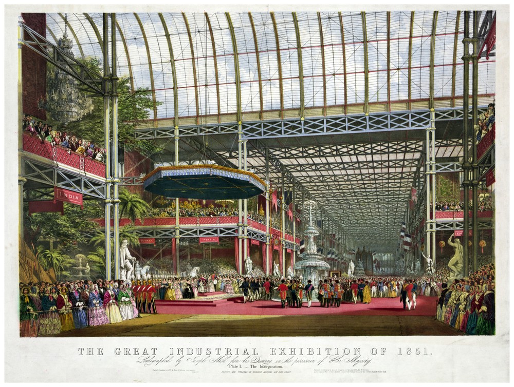 Decor 1800's Poster. Fine Graphic Art Design. Great Industrial Exhibition. 1165