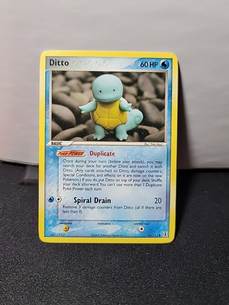 1X Pokemon TCG Ditto - 64/113 (Squirtle) Delta Species **M/P- ** Free Ship