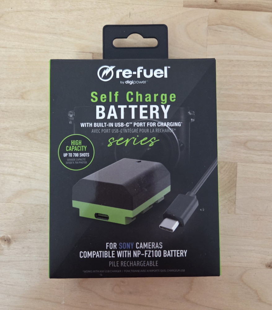 Digipower Re-Fuel Battery 2250mAh for Sony NP-FZ100 USB-C Charging