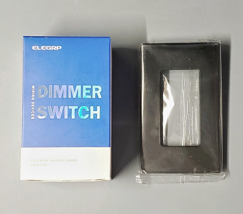 ELEGRP Digital Slide Rocket Dimmer Switch 300W BLACK color With Extra Face Plate