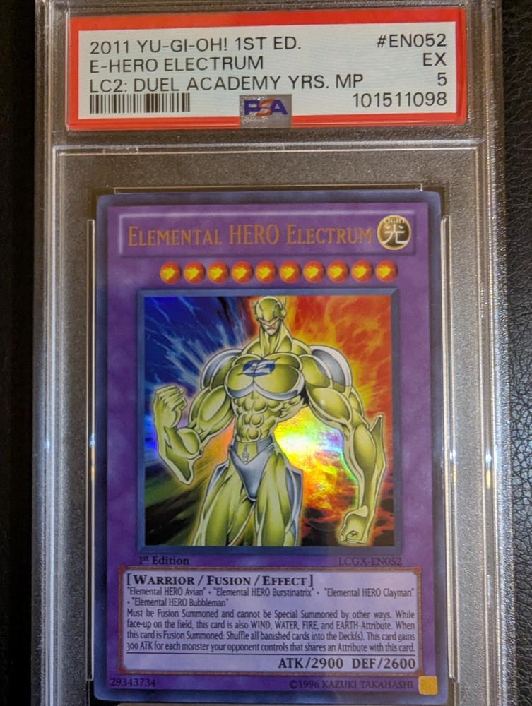 Elemental HERO Electrum LCGX-EN052 Legendary Collection Duel Academy Rare Card
