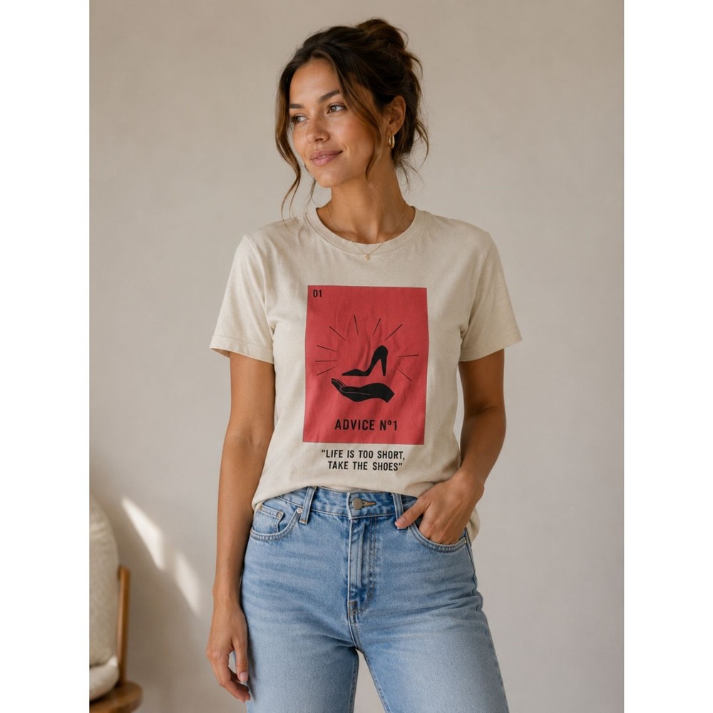 Zara Trafaluc Graphic Tee Life Is Too Short Take The Shoes Chic Coquette