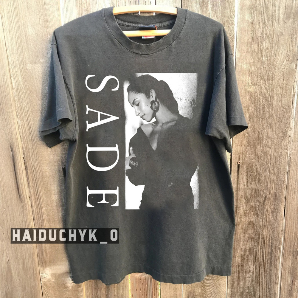 NEW! Sade Vintage 90s Shirt Sade Pop Music Fan  Charcoal T-shirt Size S-5XL