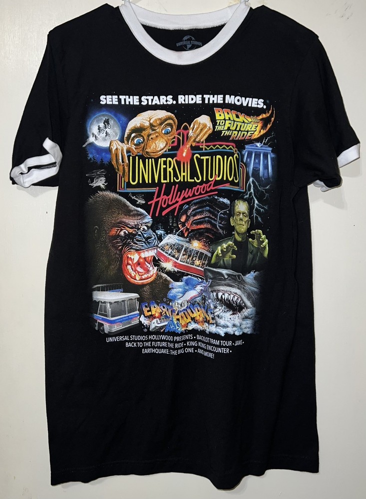 Universal Studios Florida Retro Marquee Ringer T-Shirt M