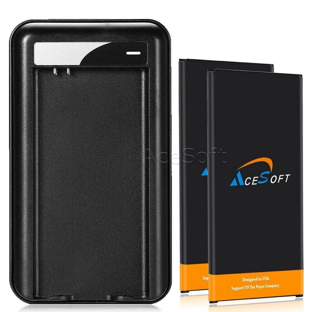 High Capacity 6820mAh Grade A+ NFC Battery USB/AC Charger for Samsung Galaxy S5-image