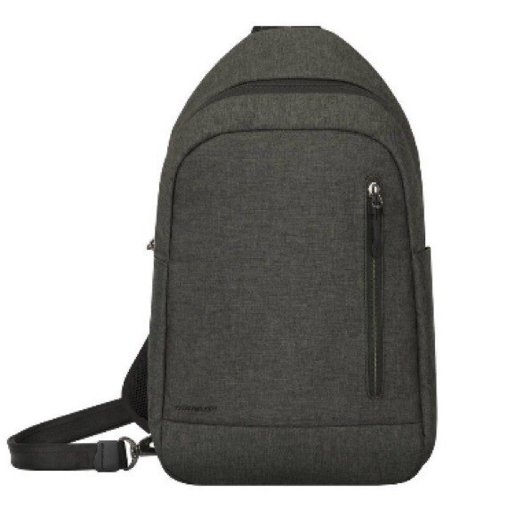 Anti-Theft Urban Sling Backpack in Black for Travel and Daily Use