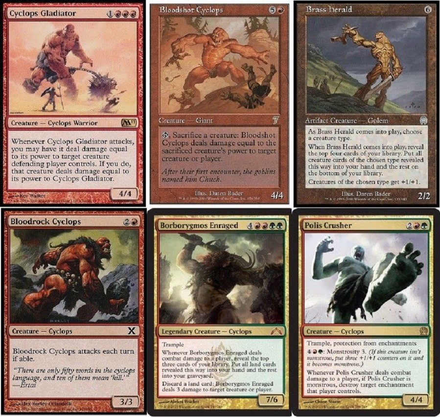 Cyclops Red Green Deck Featuring Borborygmos Enraged - 60 MTG Magic Cards