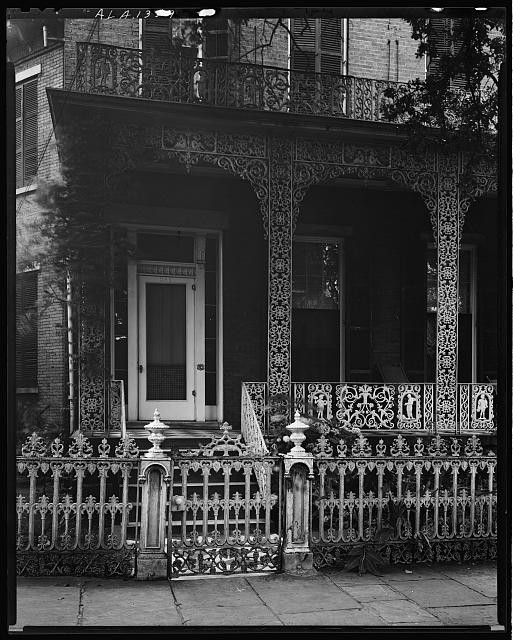 Photo:Mobile Alabama McMillan House 1939 Joachim St Ironwork