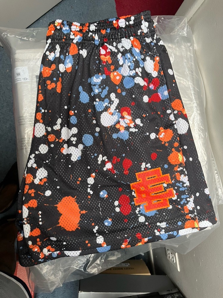 NEW Eric Emanuel EE Pattern Shorts Size XxL Paint Pattern