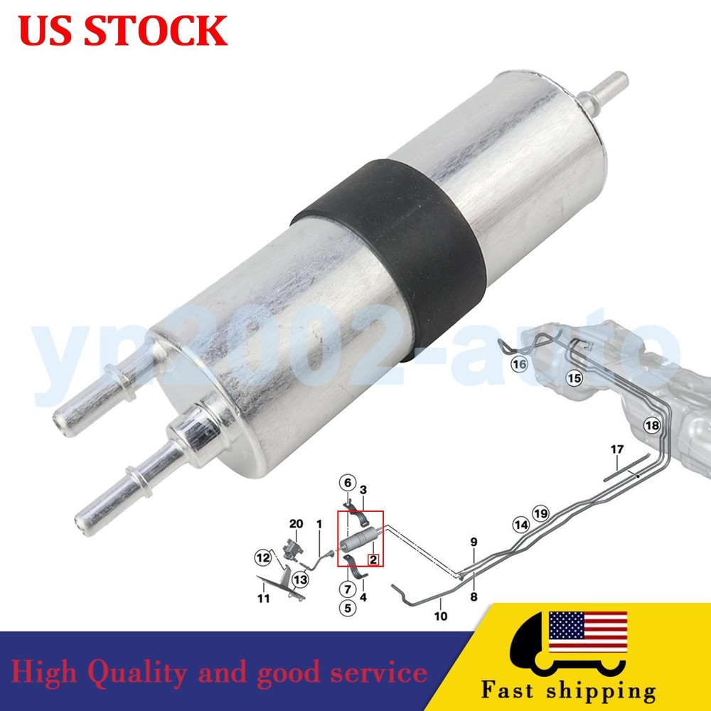 Fuel Filter 16127233840 For BMW E90 E91 F25 F10 320i 328i 528i 750Li 2008-2016