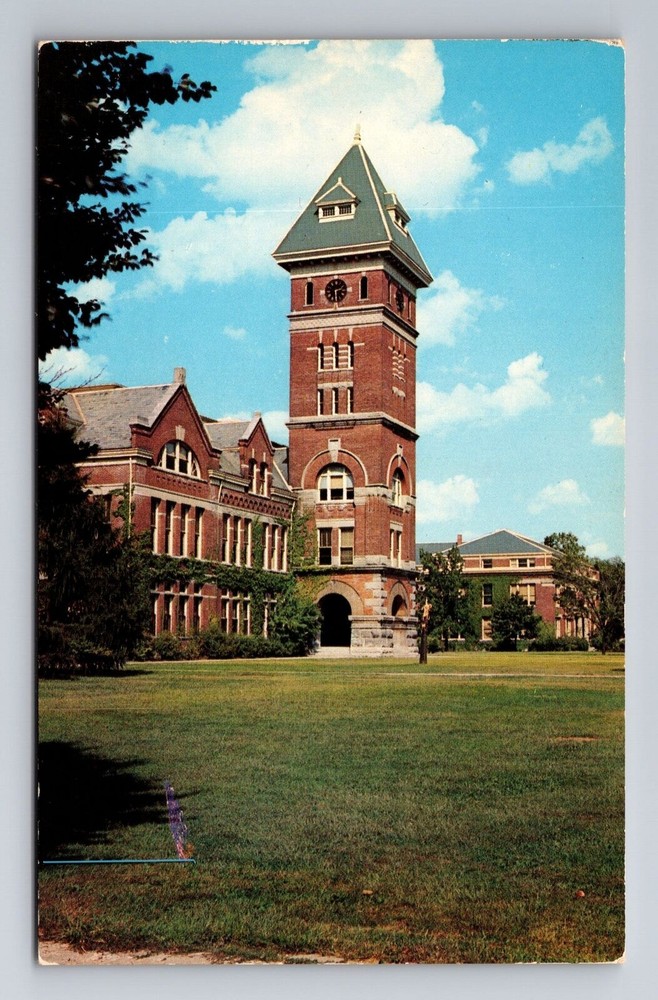 Lafayette IN-Indiana, Purdue U., Heavilon Hall Clock Tower, Vintage Postcard
