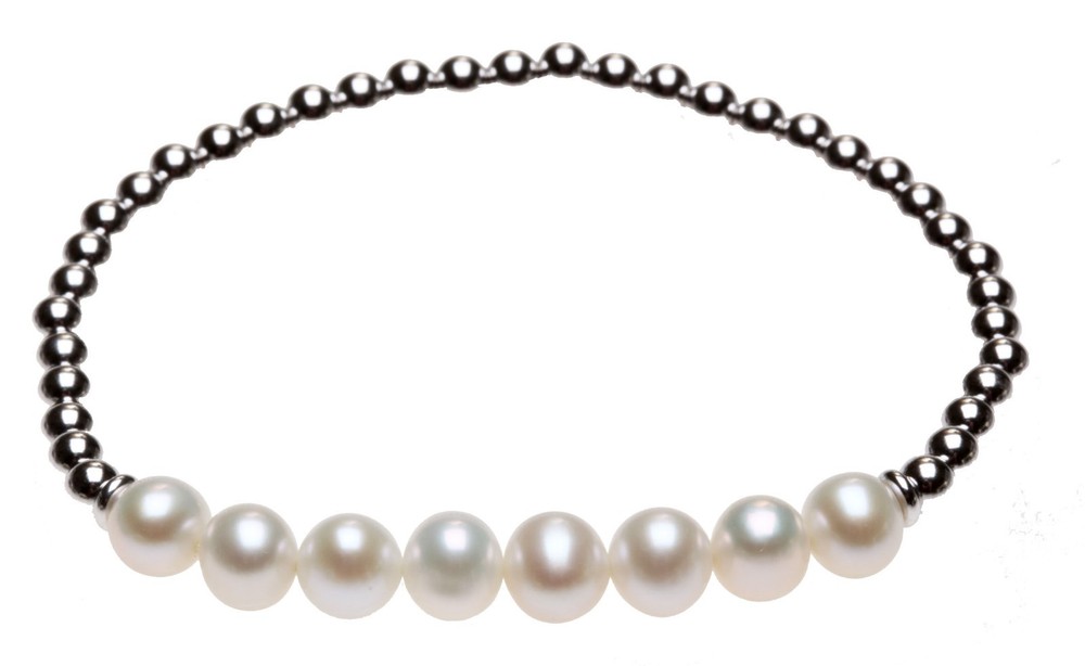 Honora Freshwater Pearl & Bead Stretch Bracelet - 7