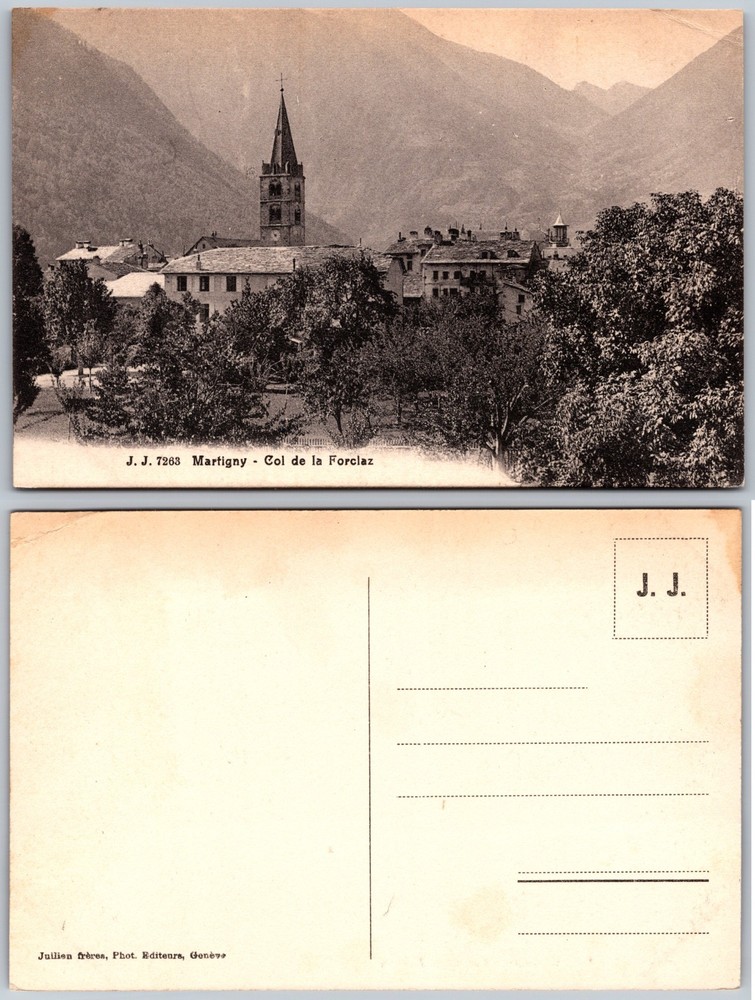 Martigny Col De La Forclaz Switzerland Postcard
