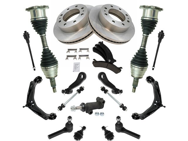 Front Brake Pad Rotor Axle Wheel Hub Control Arm Kit fits 12XTNW