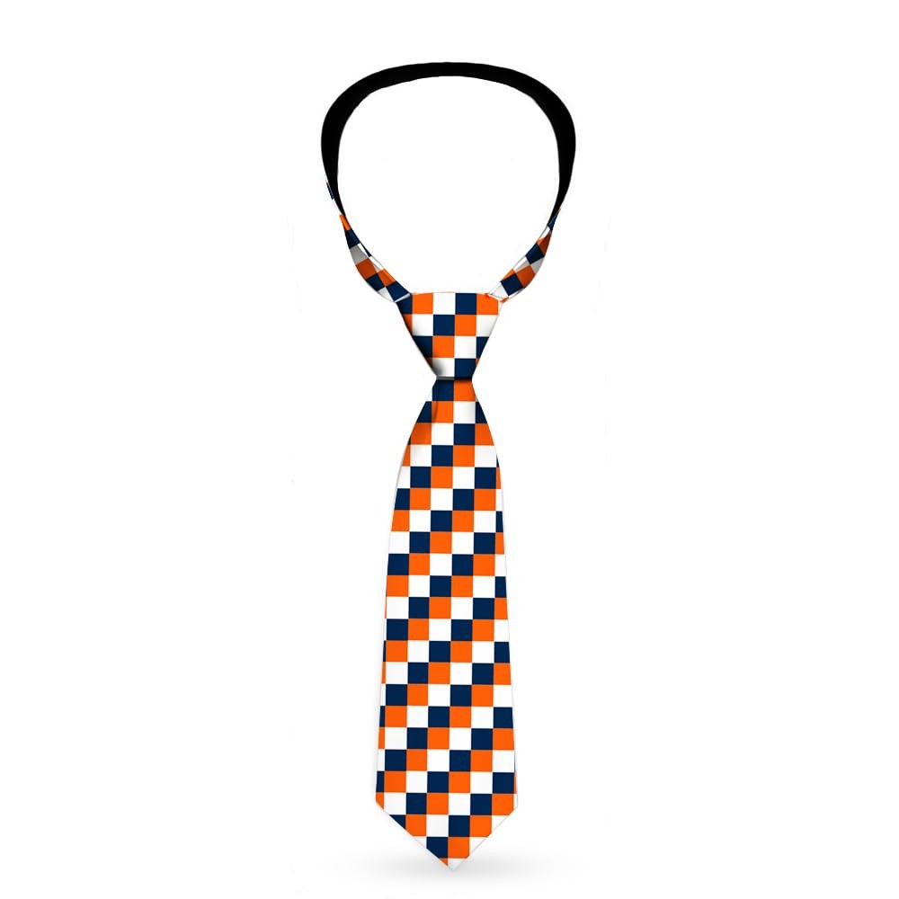 Necktie Standard - Checker Navy/Orange/White ACC NEWAnother great item from Rarewaves USA | Free delivery!