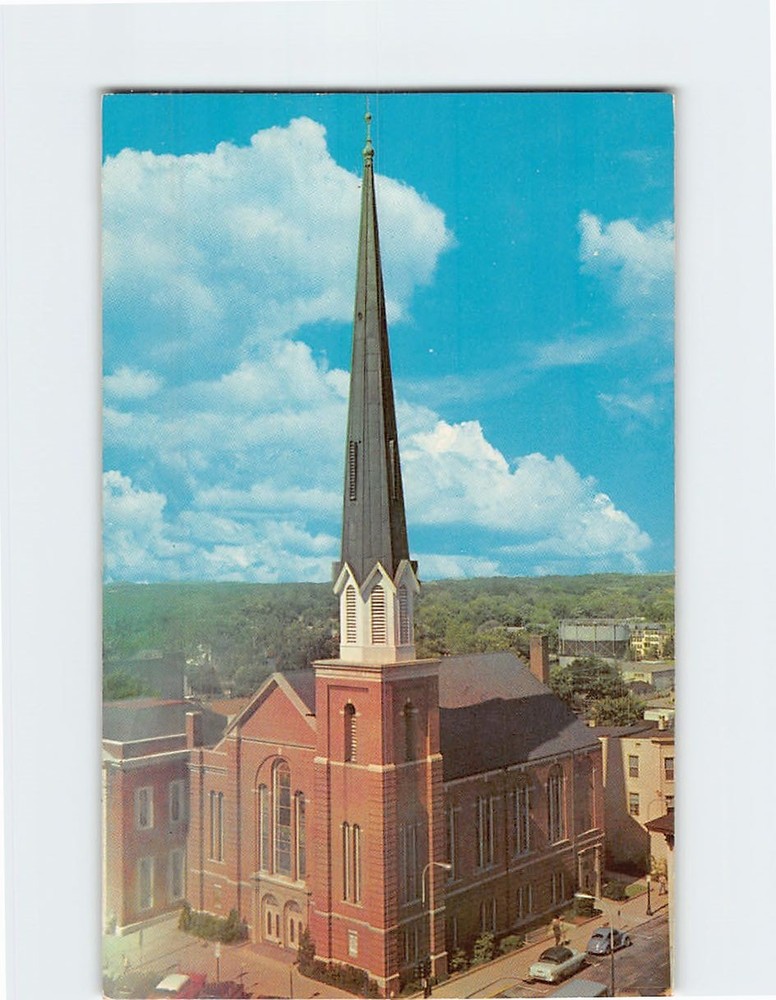 Postcard Central Presbyterian Church Chambersburg Pennsylvania USA