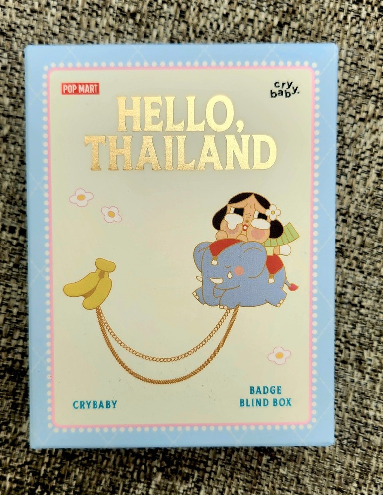 US SELLER Pop MART CRYBABY (Authentic) HELLO THAILAND series badge - BLIND BOX