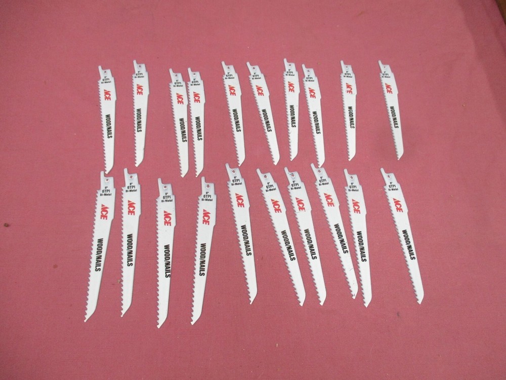 Milwaukee 6-Inch 6 TPI Bi-Metal Reciprocating Saw Blades for Wood & Nails 20-Pack-image