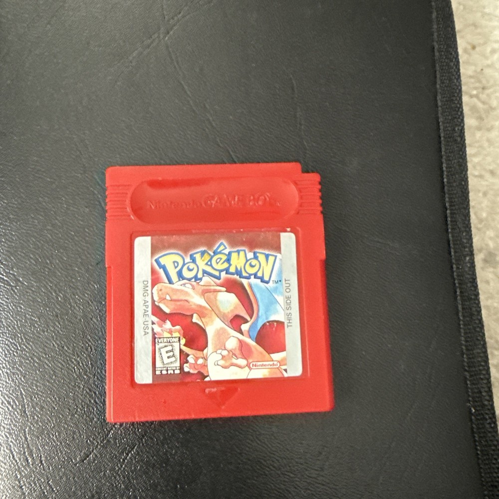 Pokemon Red Version – Nintendo Game Boy – Authentic Cartridge – Save Tested