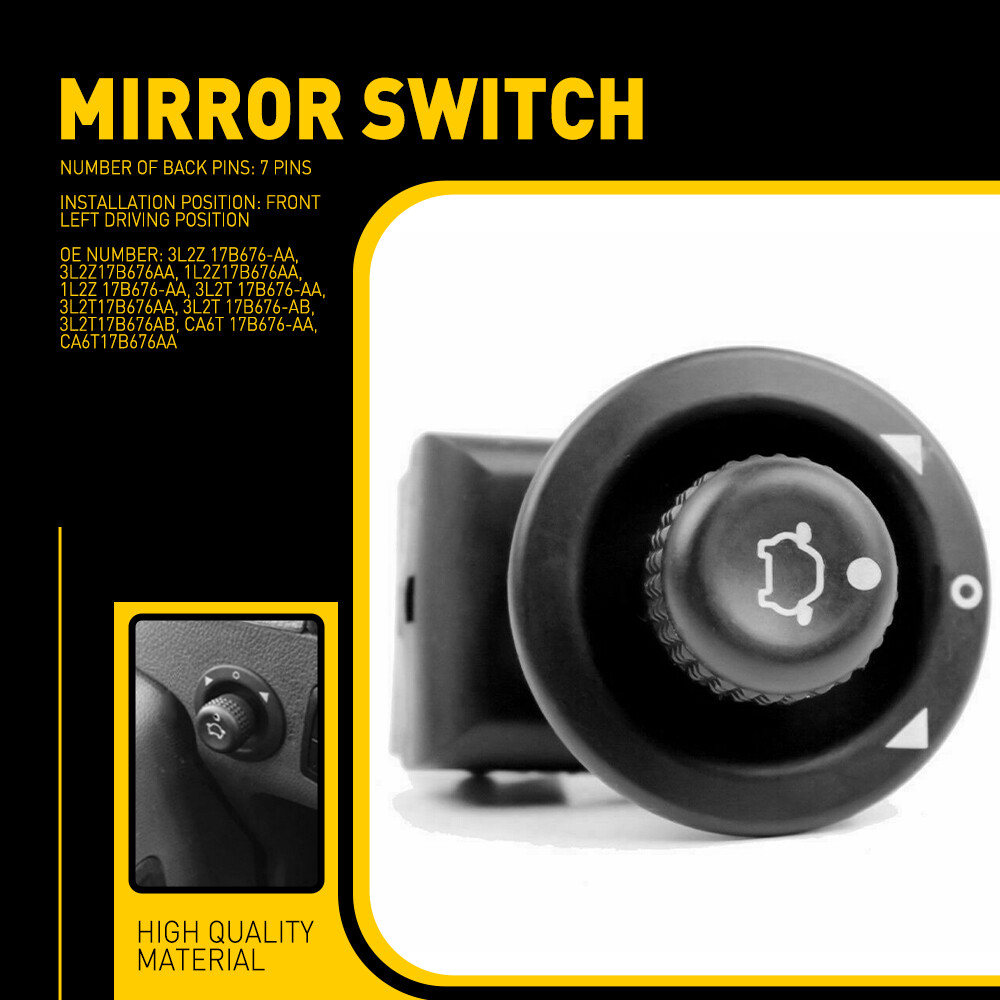 NEW For 15-23 Ford Mirror TRANSIT Adjustment Control Switch Button Lever On Dash