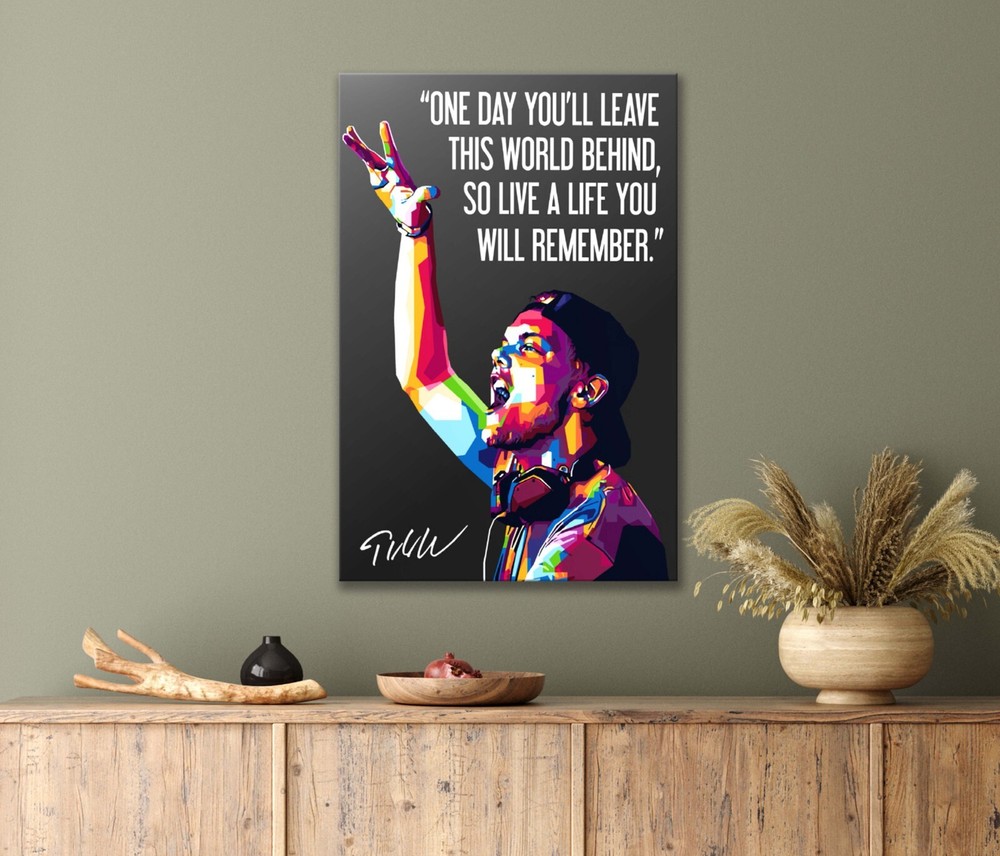 Motivation Poster Of And Artist Wall Art  Canvas Unframed/Framed