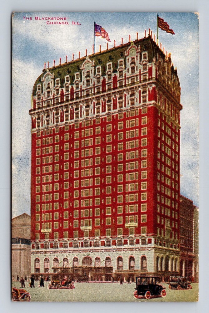 Chicago IL-Illinois, The Blackstone, Advertisement, Vintage c1918 Postcard