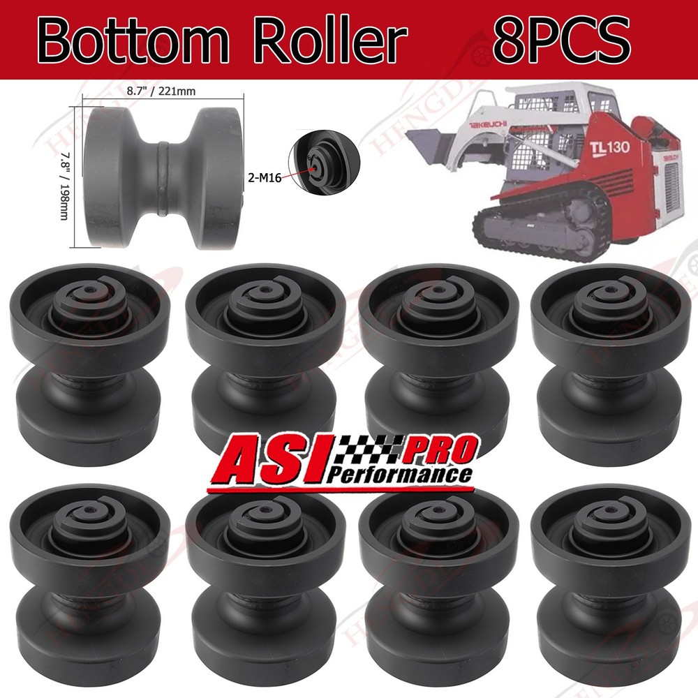 8pc Bottom Track Roller For Takeuchi TL130 Gehl CTL60 Mustang MTL316 08801-30000