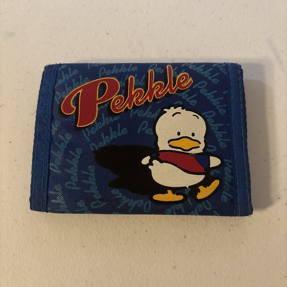 Vintage 1990's Sanrio PEKKLE nylon fabric wallet 5