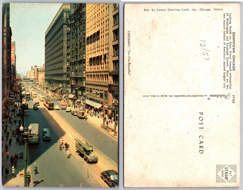 Downtown Chicago Illinois Postcard
