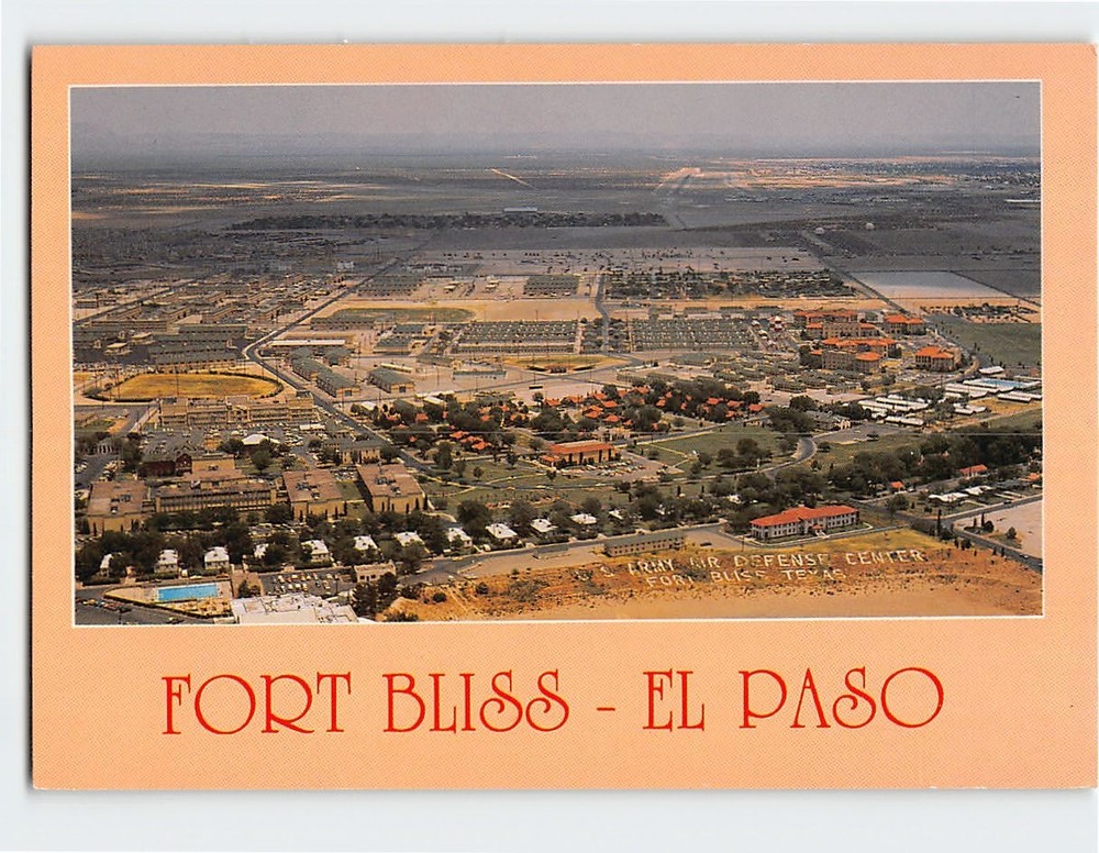 Postcard Fort Bliss US Army Defense Center El Paso Texas USA