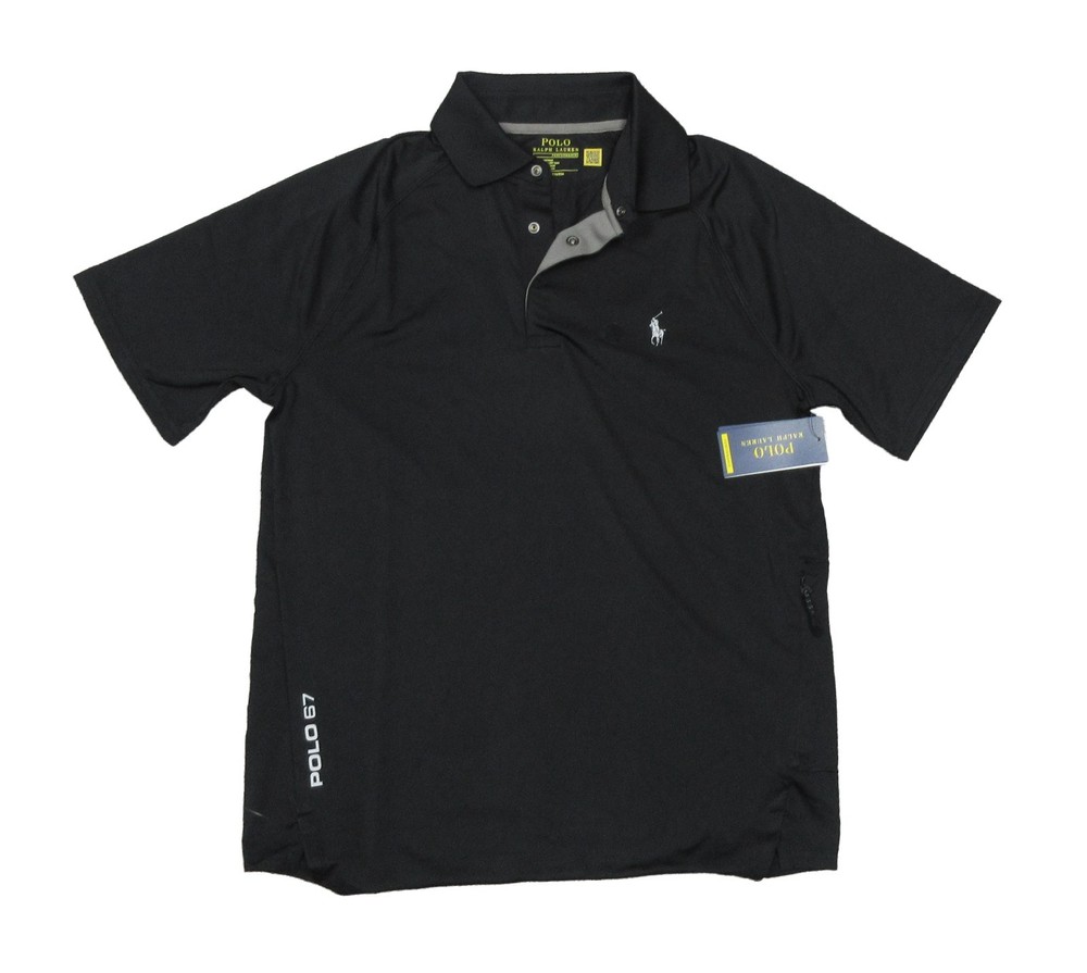Polo Ralph Lauren Men's Black Performance Short Sleeve Polo Shirt