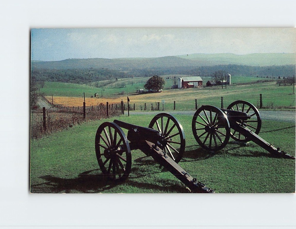 Postcard Antietam Battlefield Sharpsburg Maryland USA