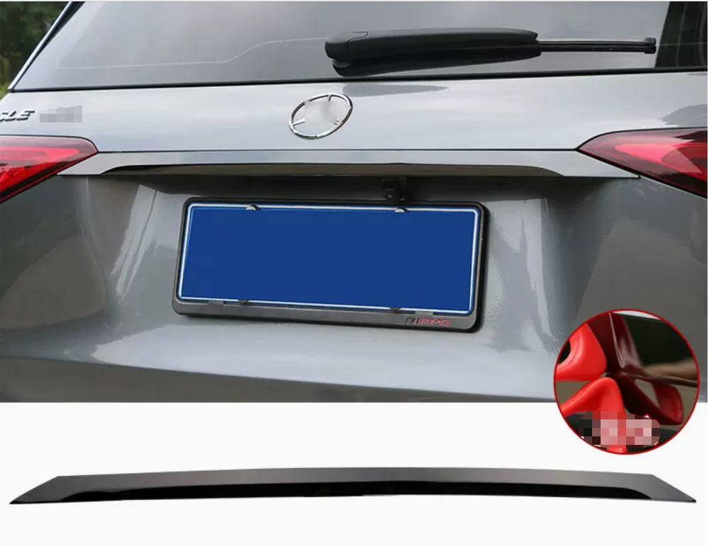 For Benz GLE Rear Tailgate Trunk Lid  Black Cover Trim 2014 -2022