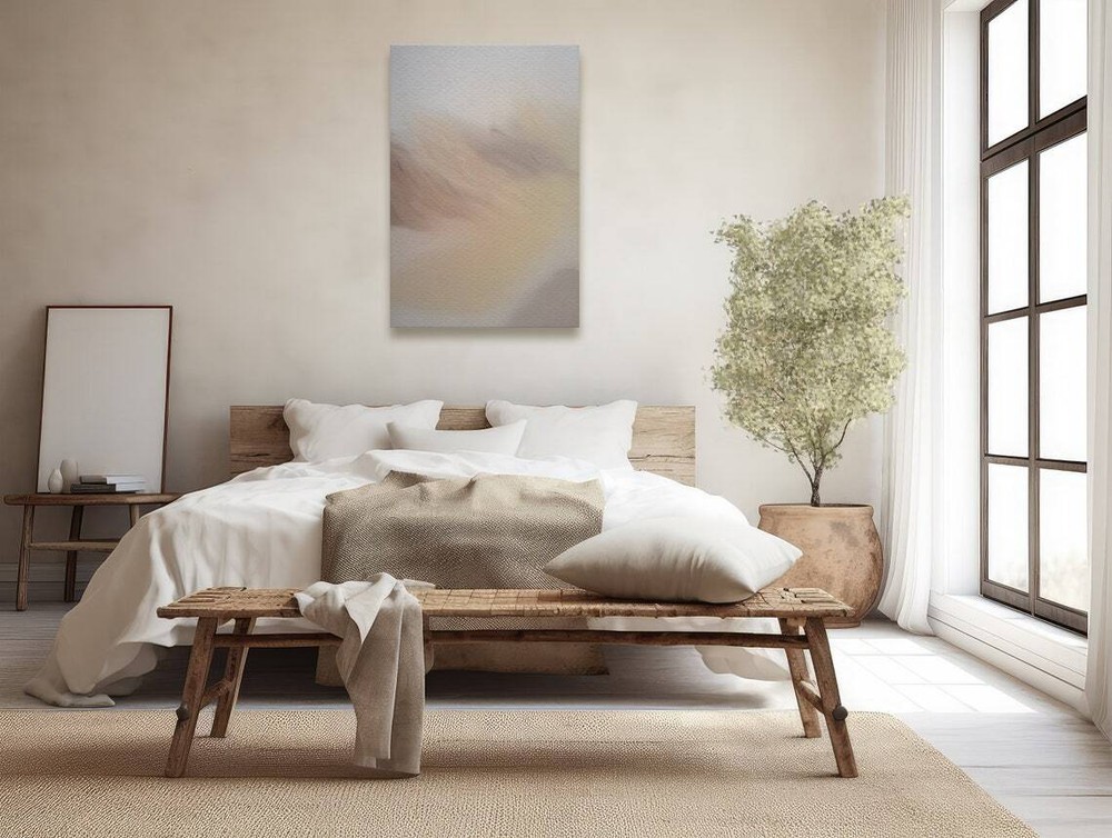 Large Minimalist Earth Tone Wall Art Canvas Unframed Print Art