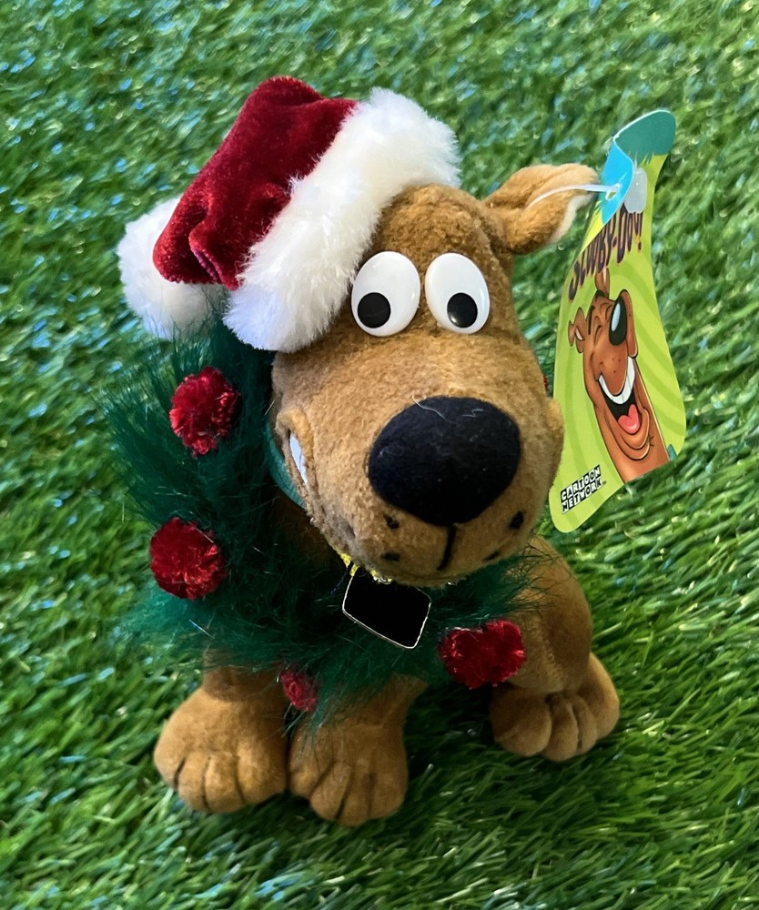 Vintage Scooby-Doo Santa Wreath Plush 9