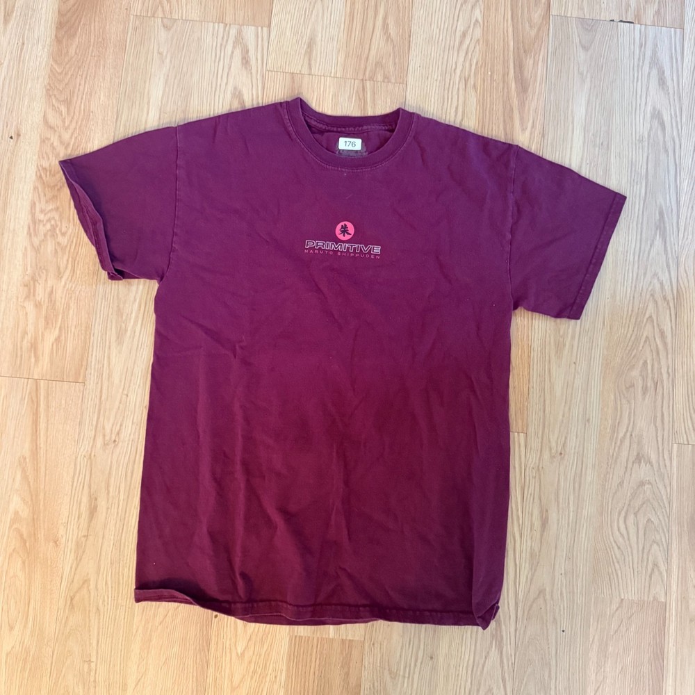 Primitive x Naruto Shippuden Itachi T-Shirt Men’s Medium Burgundy Streetwear