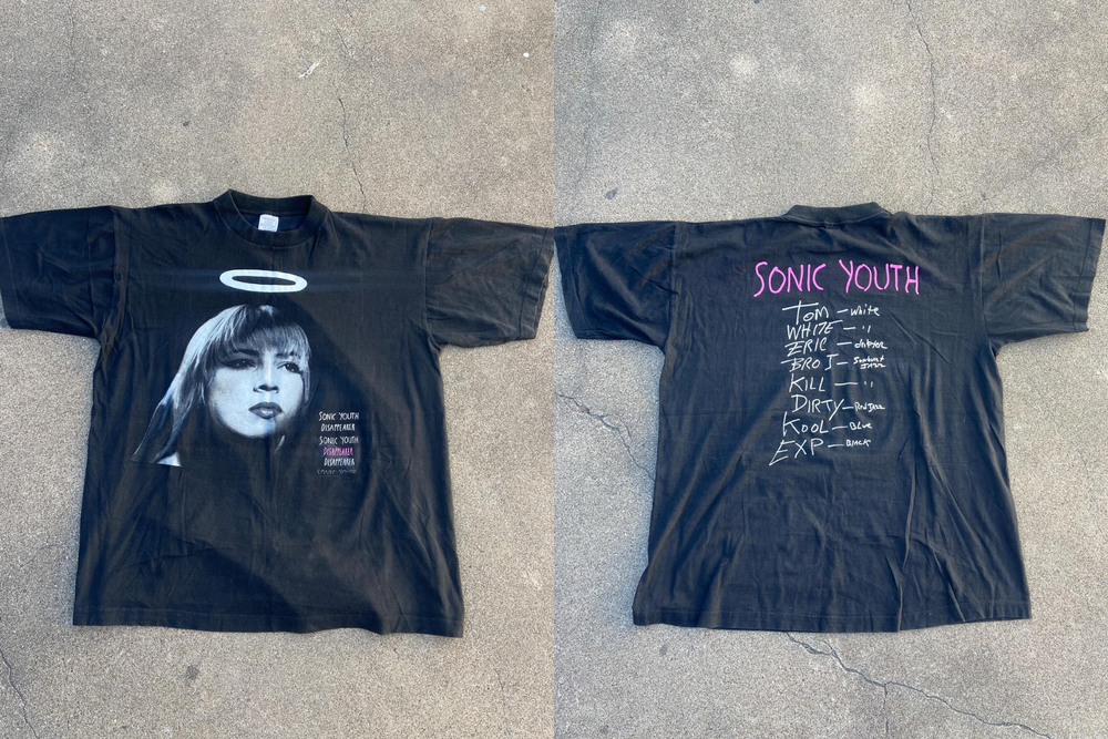 Vintage 90s Sonic Youth Band Disappearer T-shirt All Size