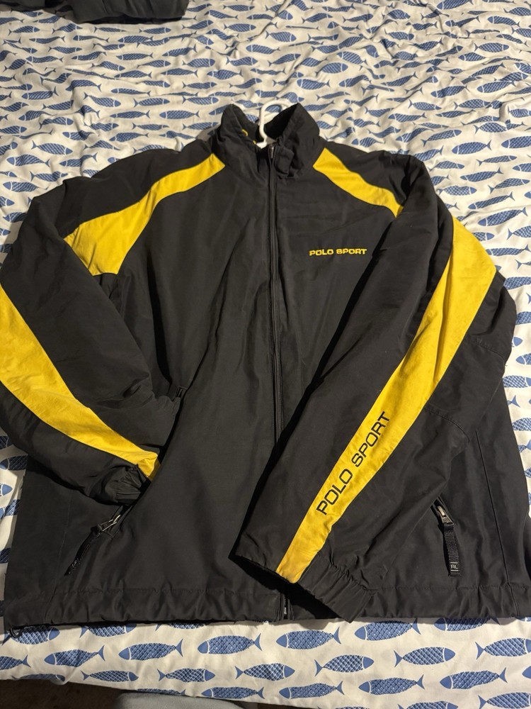 Polo Sport Ralph Lauren Reversible Puffer Anorak Jacket Vintage 90s, Size L