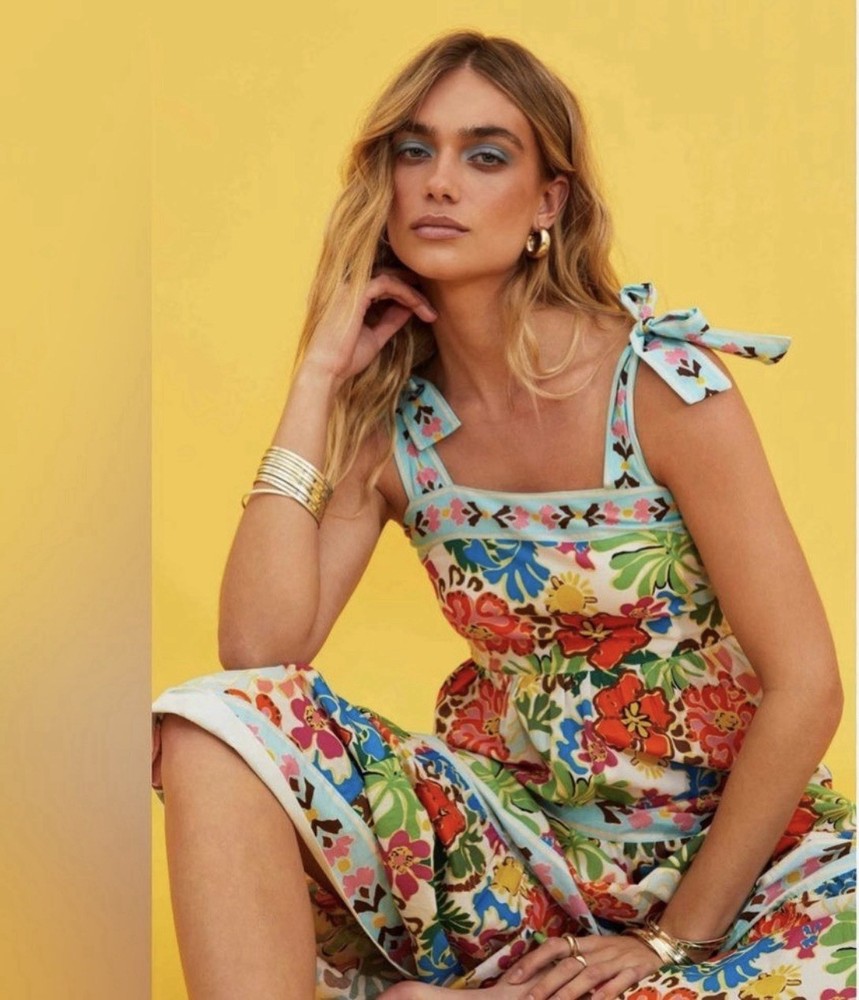 Beach Riot Multi Volor Floral Dress M