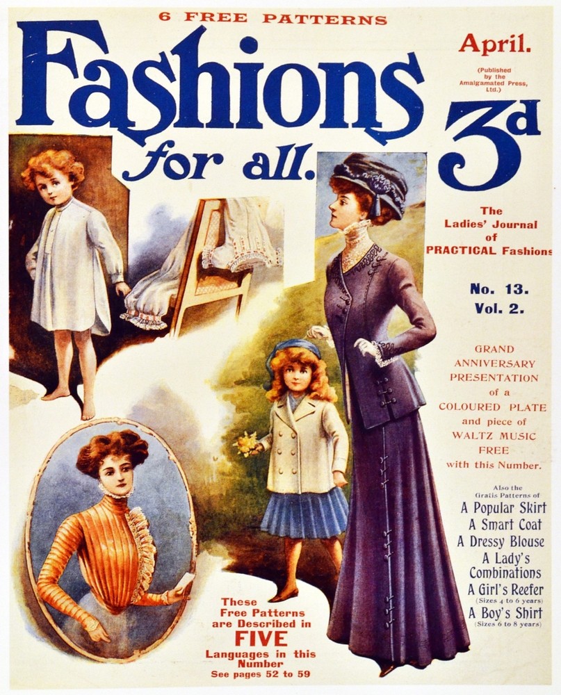 Poster print.Interior design Art.Retro fashion.Victorian dresses.6372