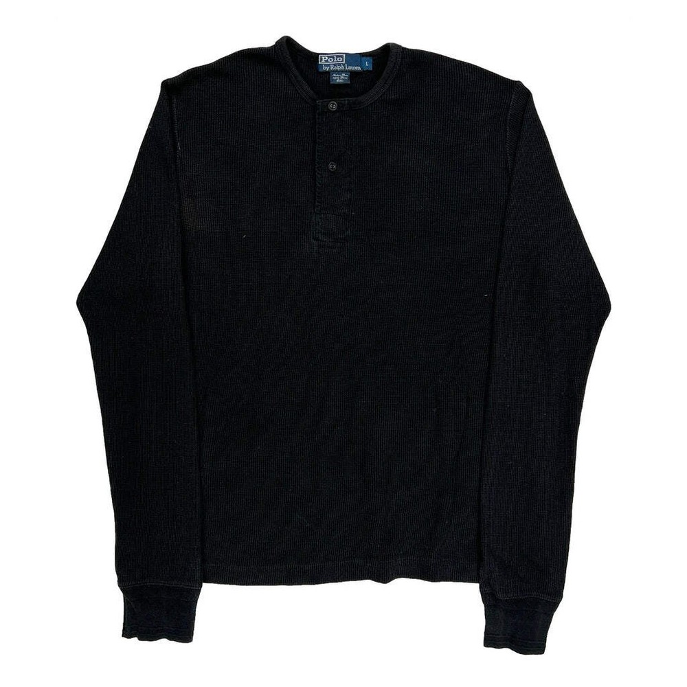 Polo By Ralph Lauren Long Sleeve T-Shirt - Large Black Cotton